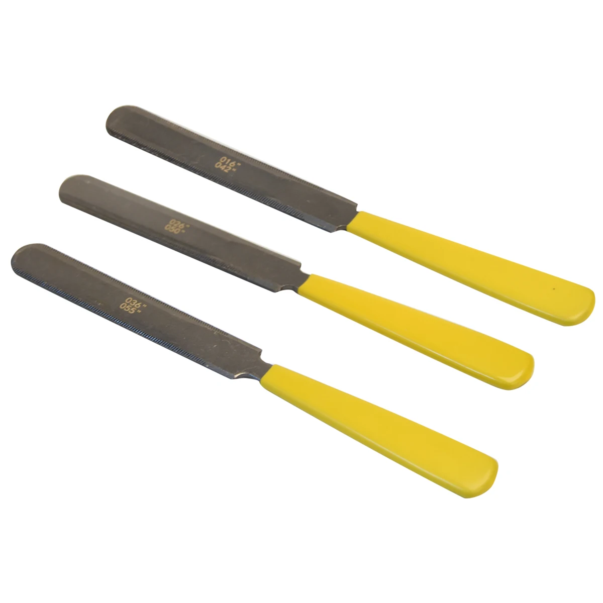 

3pcs 18.2cm Guitar Gauged Nut Slotting Files Double Sided Nut Saddle Files Luthier Guitar Tool