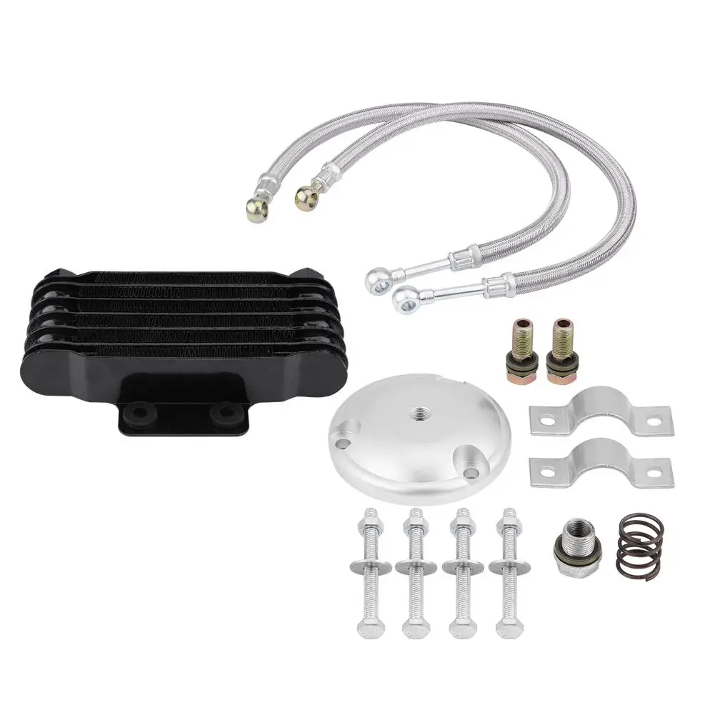 

Motorcycle Engine Oil Cooler Cooling Radiator Kit Universal for Suzuki GN125 EN125 EN150 GZ125 GZ150 cooling engine oil kit