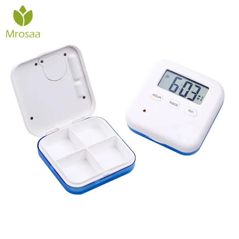 Electronic Timing Clock Reminder Medication Organizer Mini Portable
