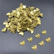 50 шт. 10X8 мм бусины из сплава Кепки древних золотистого цвета в виде цветка Форма подвески для самостоятельного изготовления ювелирных изделий Аксессуары