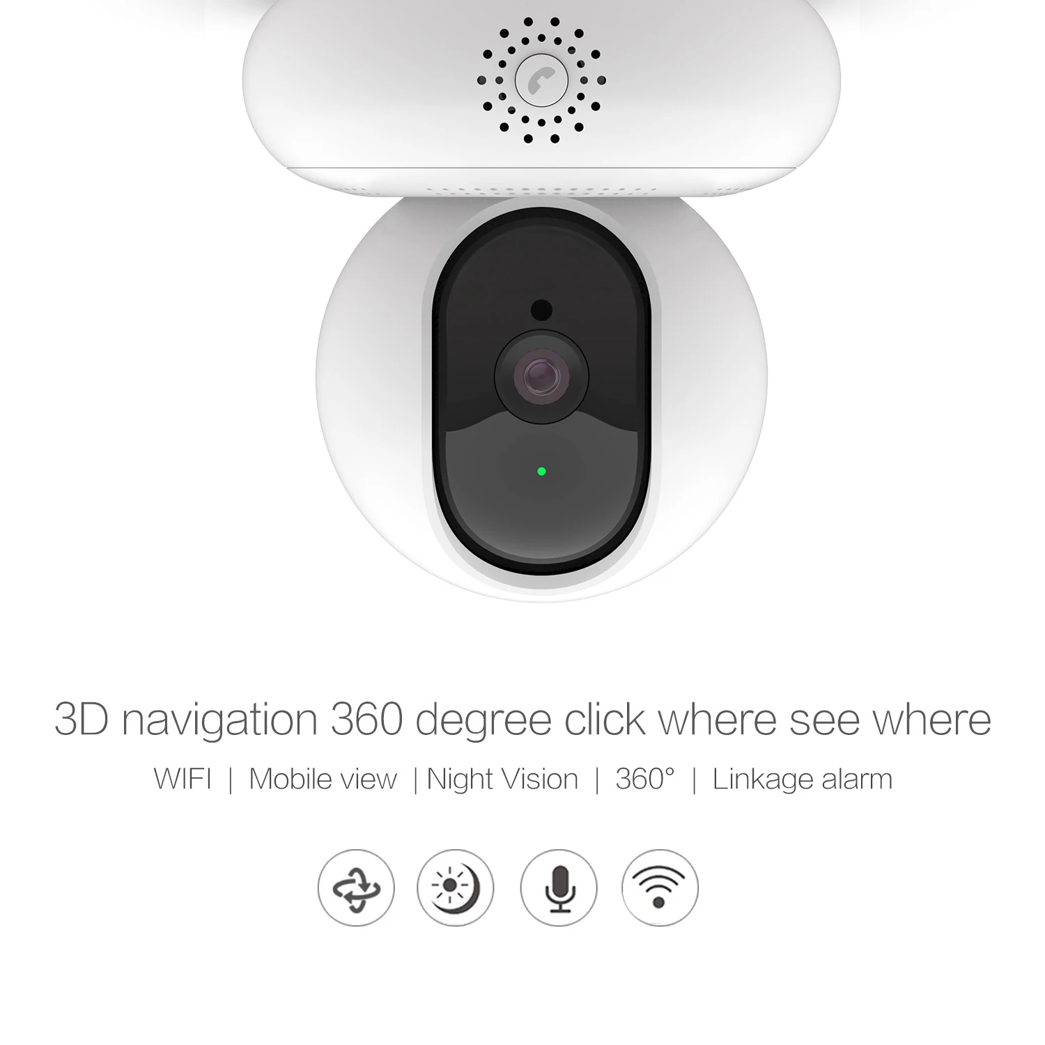  Full HD Cctv di Sicurezza Della Macchina Fotografica 360 Gradi Ptz Notturna A Raggi Infrarossi di V