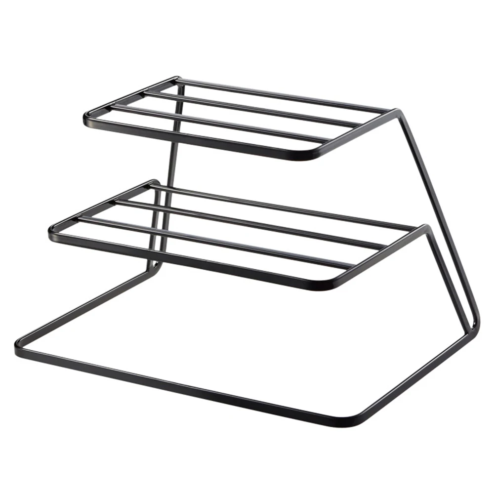 2 Tier Dish Rack Stainless Steel Kitchen Drainer Cup and Organizer(Black) | Дом и сад