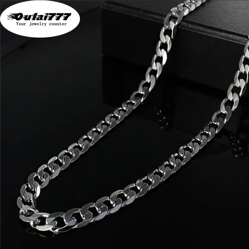 

2019 Figaro stainless men necklace gifts for mens women best friends hip hop jewelry personalized chain necklaces male gothic