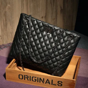 

Kajie Diamond Lattice Women Bag Designer Handbag High Quality Lady Quilted Plaid Shoulder Crossbody Chain Leather Messenger Tote