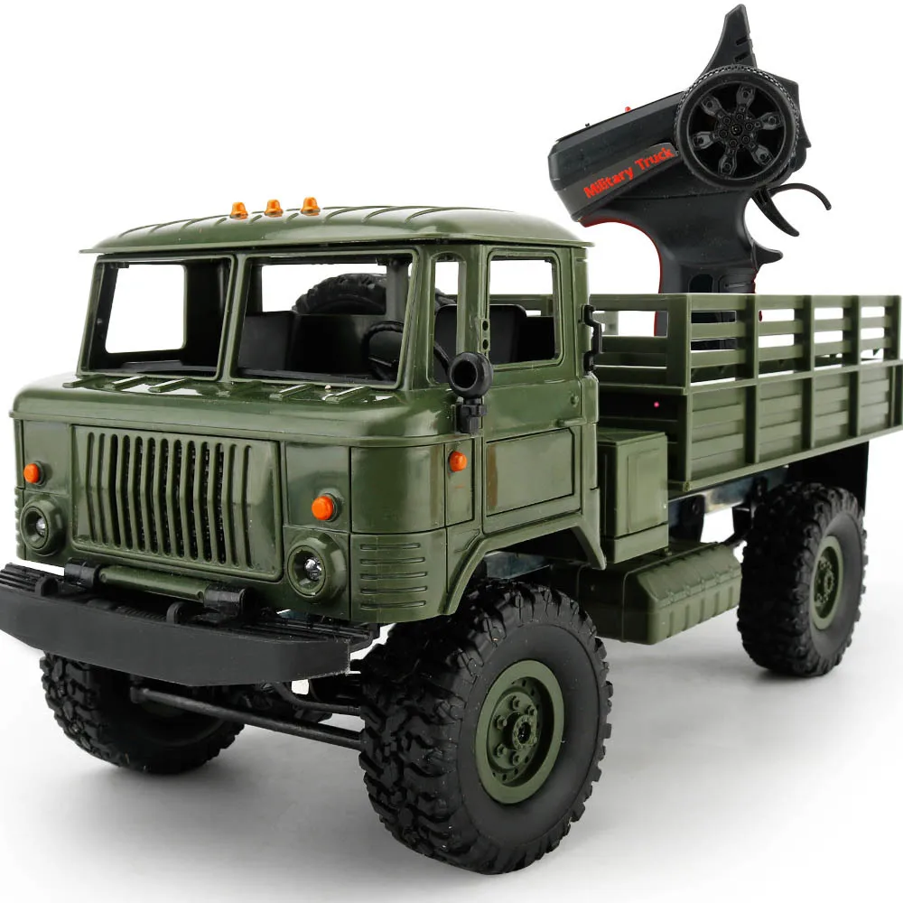 

WPL B-24 1:16 2.4G RTR RC Military Truck RC Off Road Vehicle RC Crawler Car on the Remote Control Kids Electric Cars