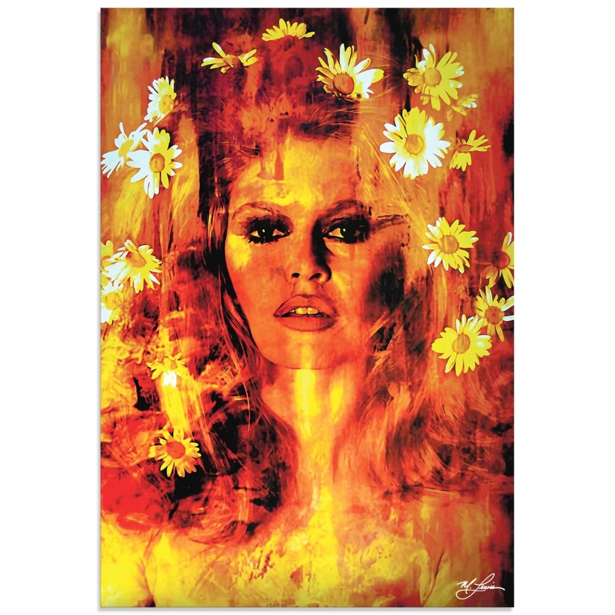Bridget Bardot Life Captured on Metal | Дом и сад