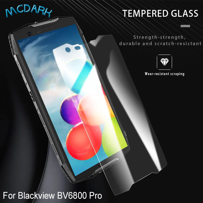 Mcdark 5 7 дюймов для Blackview BV6800 Pro Защитная пленка переднего стекла простая установка |