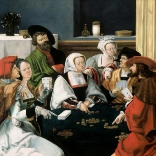 Карты игроков Lucas van Leyden (1494-1533/Netherlandish) Poster Print (24x36) | Дом и сад