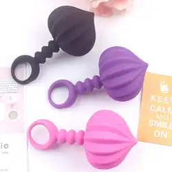 Силиконовые анальные шарики Анальная пробка Expander простаты G-spot Массажер интим-игрушки для взрослых для любителей пара