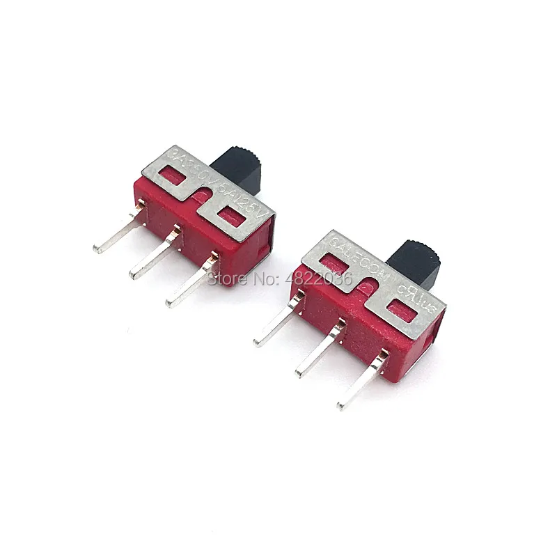 

2pcs Q15 Slide Switch TS-13 3pin 2 Position Toggle Switch ON ON 3A 250V/6A 125VAC