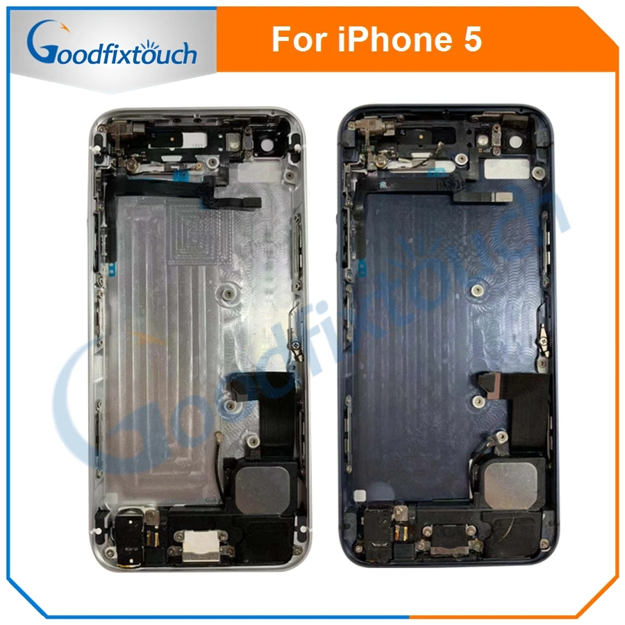 Задняя крышка для iPhone 5 корпус аккумуляторной двери задняя в сборе батареи с