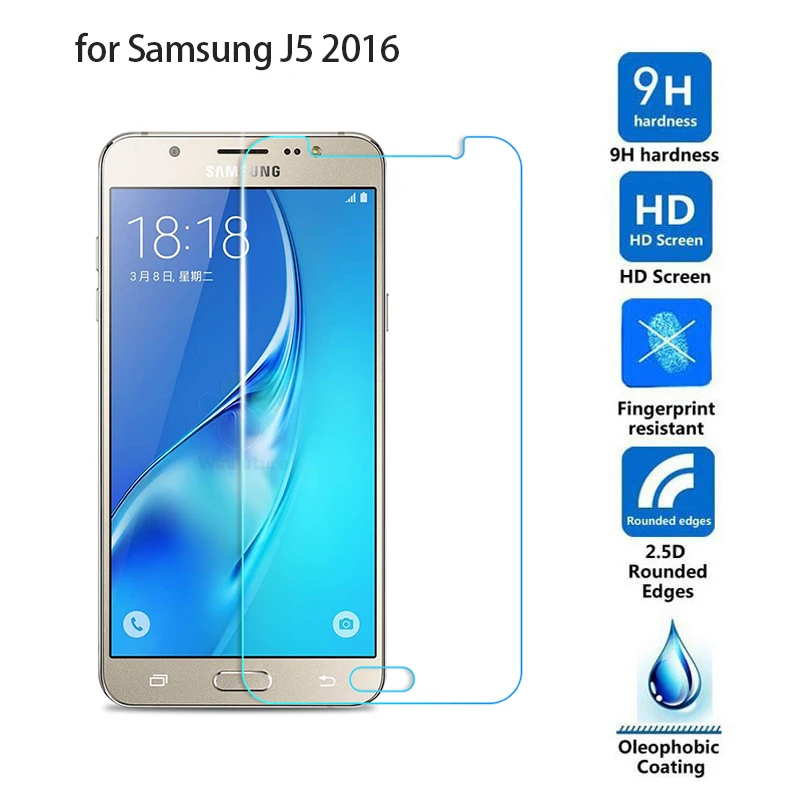 Для Samsung Galaxy J3 J5 J7 2016 закаленное стекло J1 mini J120F 2.5D 9H экран для 2017 J330 j530 J730 защитная