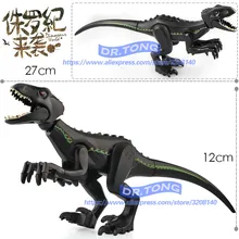 10 шт./лот Парк Юрского периода тираннозавр экшн-Рекс прозрачный Тираннозавр Рекс Динозавр, строительные блоки, кирпичи, Обучающие игрушки подарок L030