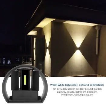

CLAITE Modern 12W COB LED Adjustable Up Down Wall Lamp Waterproof IP65 for Outdoor Indoor Living room Aisle AC85-265V Wall Light