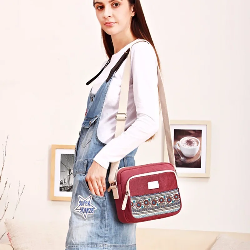 

Retro Bolsa Feminina Leisure Canvas Bags For Women Travel Handbags Crossbody Hand Bag Single Shoulder Messenger Bag Modis Bolso