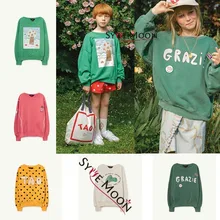 Детские свитера; коллекция года; сезон весна; брендовые свитера с рисунками для мальчиков и девочек; новые модные хлопковые топы для маленьких детей; одежда