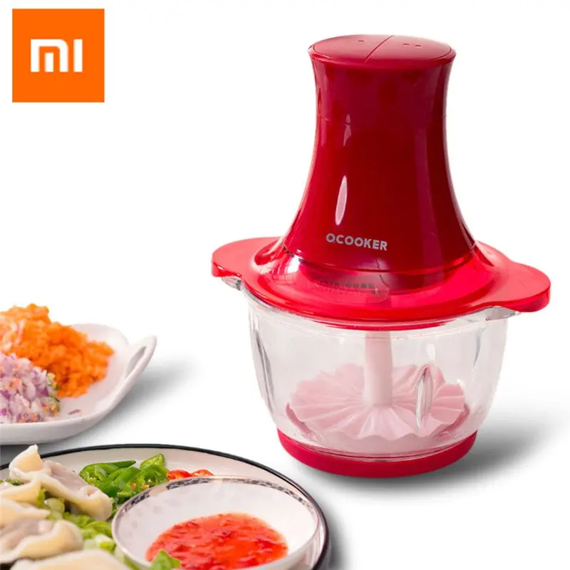 XIAOMI Qcooker маленькая электрическая мясорубка 1,2/2.0L 250 Вт овощные Фрукты-двигатель для блендера 5 уровень защиты CD-CH01/CD-CH02