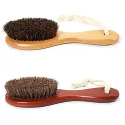 Для мужчин борода кисти Многофункциональный бук чистый конский волос Для мужчин тела лицо, борода масляная голова щетка для чистки обуви