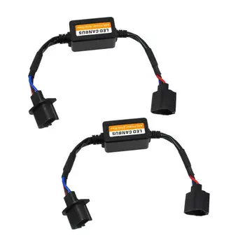 

1 Pair H13 LED Car Headlight Bulb Canbus Decoders Error Free Anti Flicker Resistor Flash Canceller Modified the Headlamp