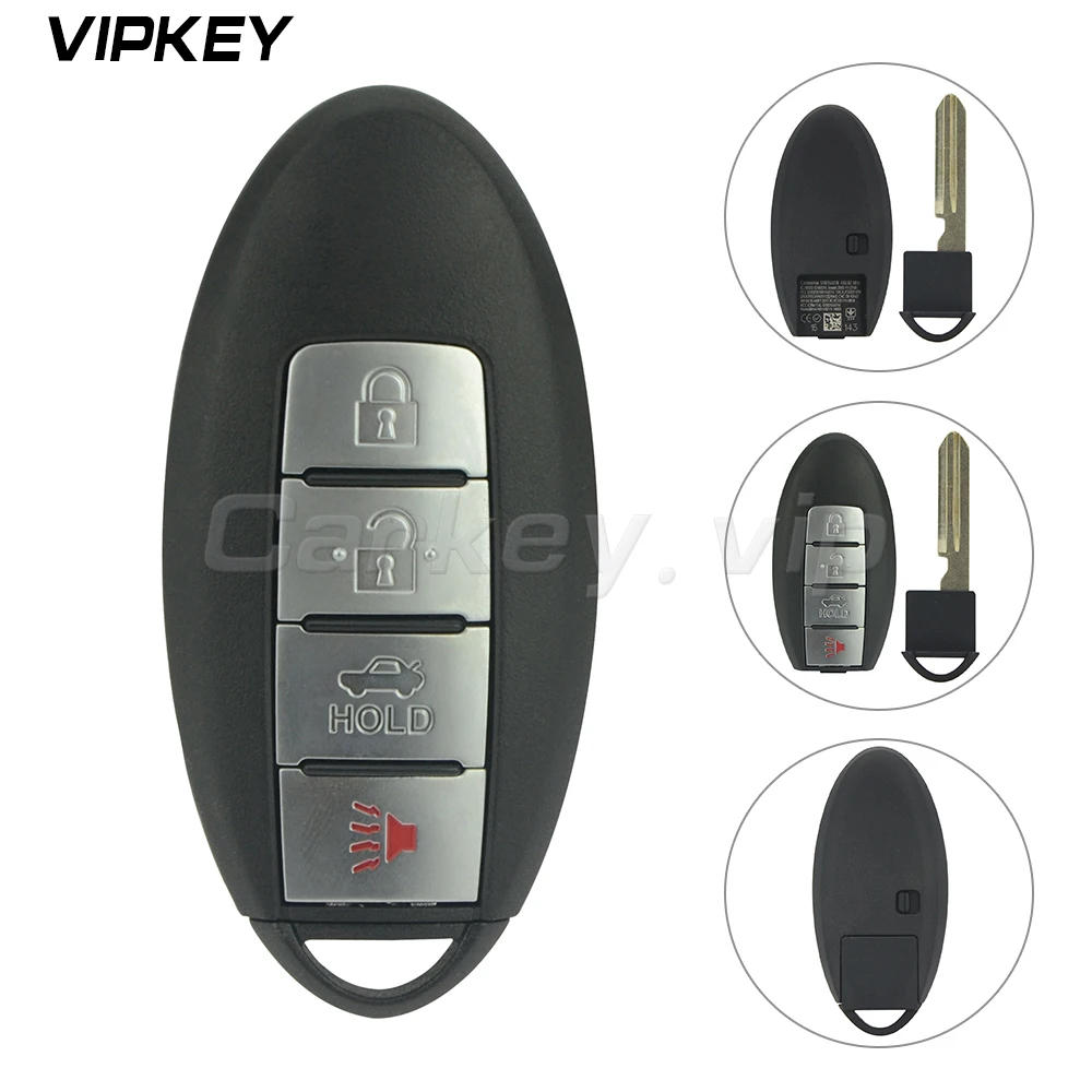 

Remotekey 3 button with panic 433.9Mhz with 4A chip for Nissan Altima 2016 2017 auto smart key KR5S180144014