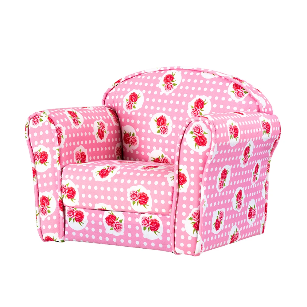  Panana Lovely Colourful Children's Bedroom Playroom Armchair Solid Wooden Frame Filled with Hard Fo - 32972254294