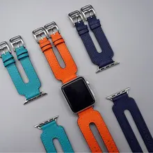 Для Apple Watch Series 4 ремешок с пряжкой двойной тур из натуральной кожи ремешок для Apple Watch Series 1 2 3 ремешок herm 38-42