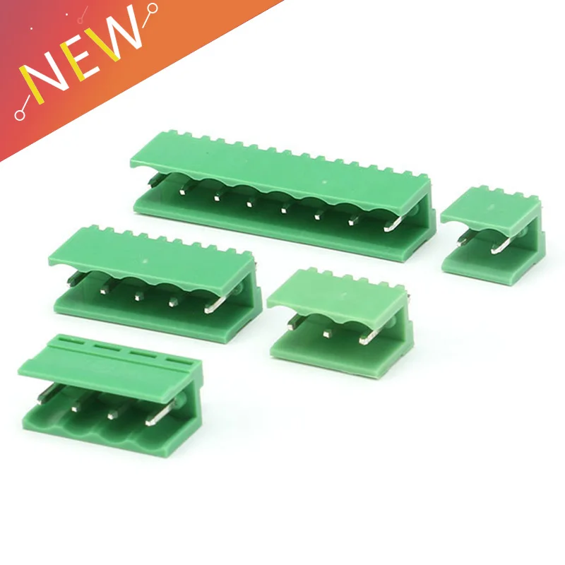 

10pcs/Lot 2/3/4/5/8 Pin Straight Needle Socket HT5.08 Terminals Plug 5.08mm Pitch PCB Connector Screw Terminal Block 300V 10A