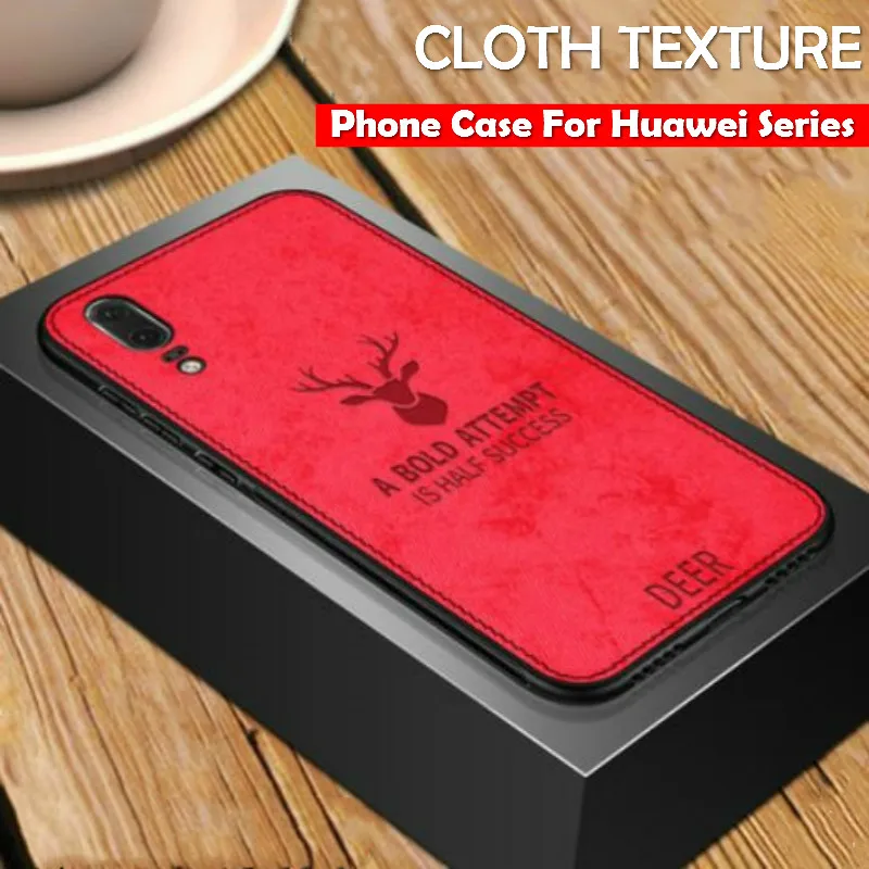 

Deer Cloth Phone Case For Huawei P Smart Plus 2019 P20 P30 lite Honor 10i 20i 8S 8X 8A 8C Y6 Y7 Pro Y9 Y5 2019 TPU Cover Coques