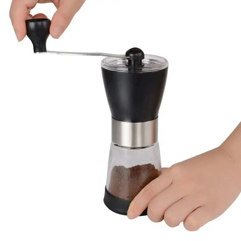 

Manual Coffee Grinder Ceramic Coffee Mill Adjustable Grind Glass Jar Built To Last Top Rated