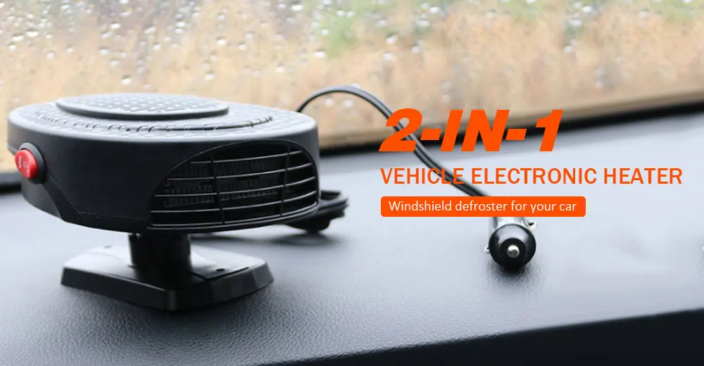 

Winter Car Heating 2 In 1 12V Portable Car Heater Windshield Demister Defroster For Vehicle