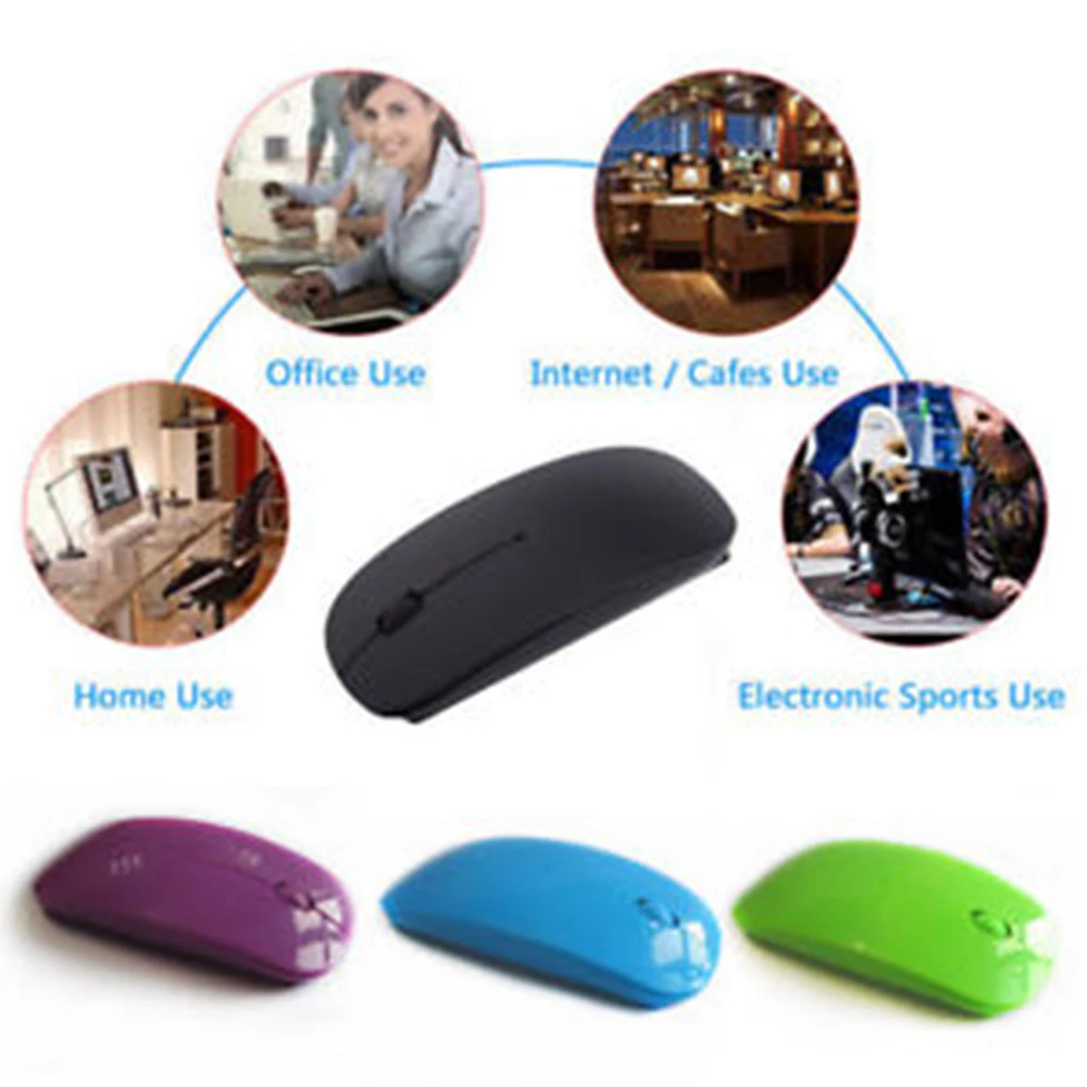 

Wireless Mouse USB Optical Mouse 2.4GHz Silent Mouse for Computer PC Tablet