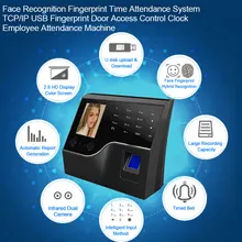 Face Recognition Fingerprint Time Attendance System TCP/IP USB Fingerprint Door Access Control Clock Employee Attendance Machine