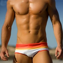 Радужные мужские плавательные трусы пляжные шорты мужские плавки Плавки сексуальные мужские плавки купальный костюм