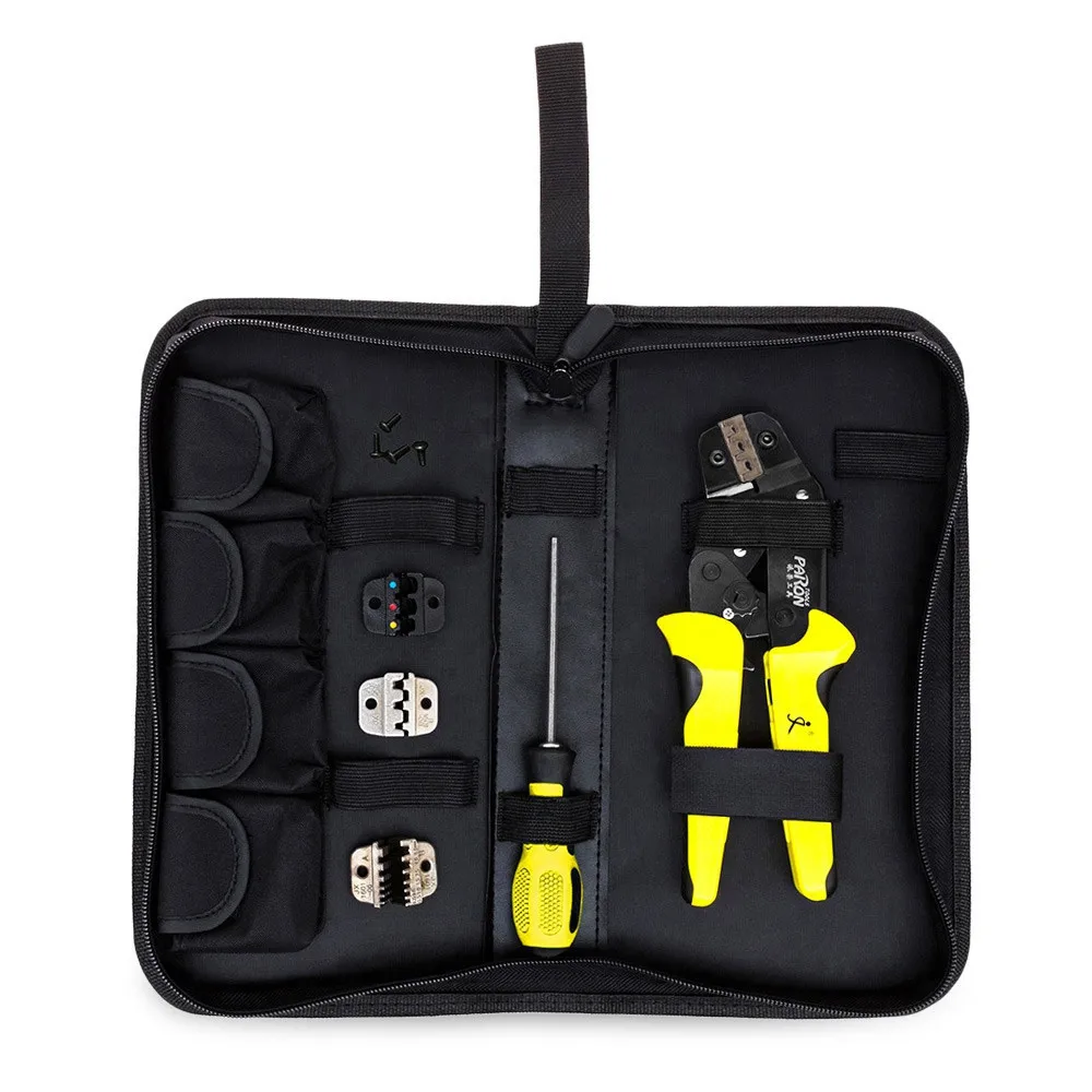 

PARON 4 In 1 Multifunction Wire Crimper kit Engineering Ratchet Terminal Crimping Plier Wire Crimper Screwdriver Hand Tool Set