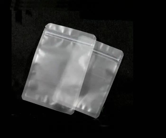 

200Pcs/Lot 11*17cm Plastic Zipper Valve Frosted Surface Clear Zip lock Retail Package Food Storage Bag Packing Pouch
