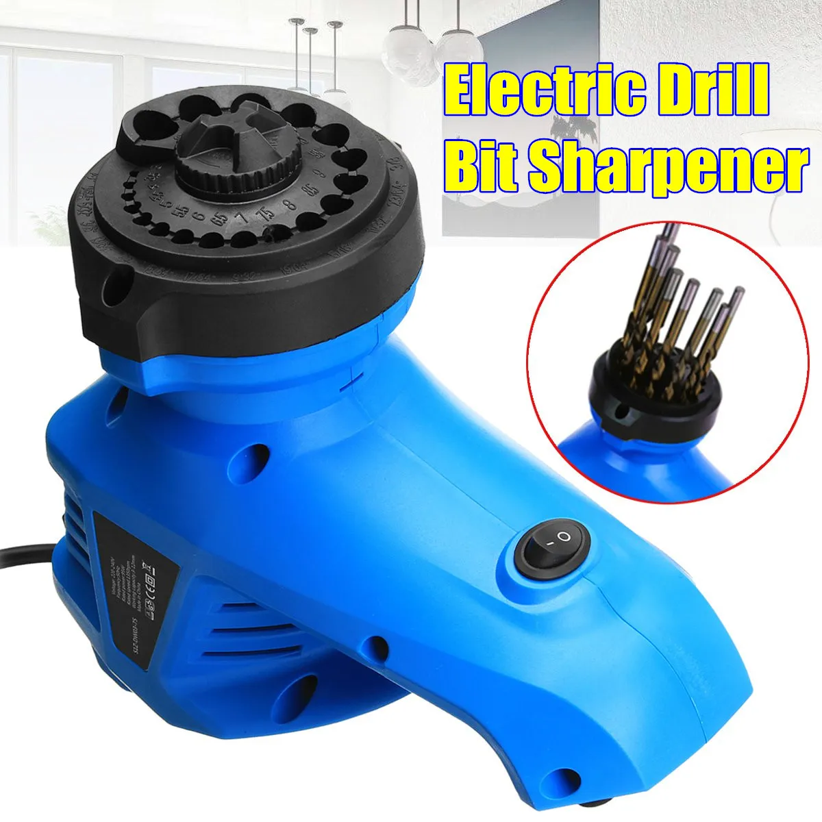 

3-12MM Electric Multi Grinding Tool Rotary Machine Twist Drill Bit Sharpener 95W