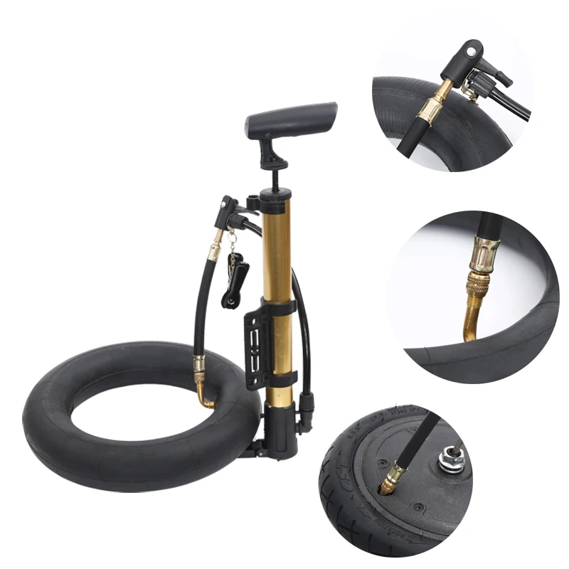 Steel Rubber Valve Stems Tube Bicycle Scooter Accessories Extension Air