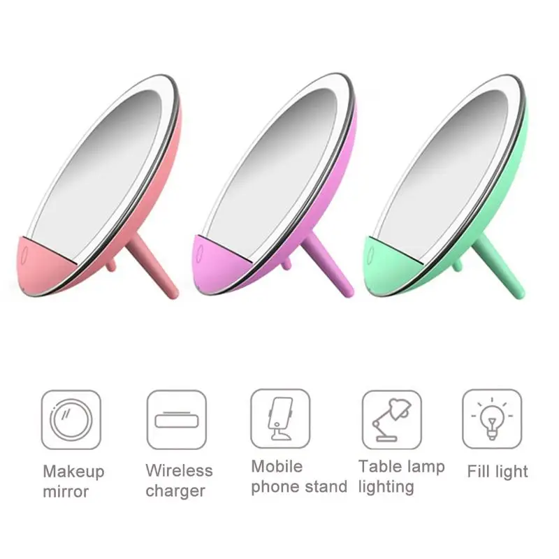 

LED Makeup Mirror With Light Smart Makeup Fill Light Mobile Phone Wireless Charger