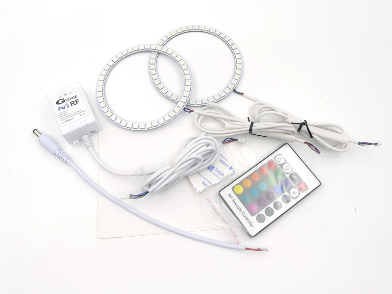 Для scion tc 2011 2012 2013 отличный RF Bluetooth контроллер многоцветный ультра яркий RGB светодиодный ангельские глазки Halo Ring kit