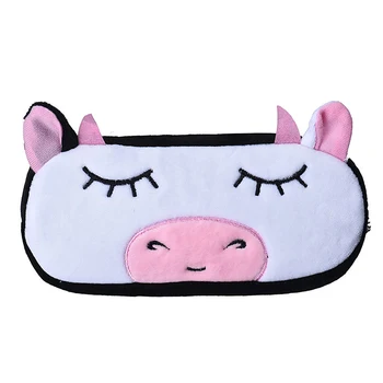 

Kids Cartoon Pencil Case Plush Large Pen Bag Cosmetic Makeup Cartoon Storage Bag Cow