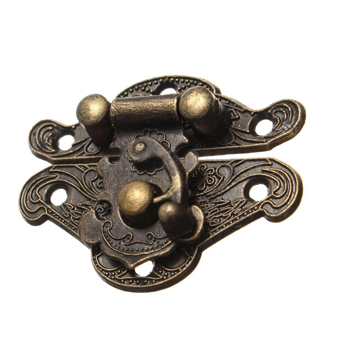 

Antique Retro Vintage Decorative Latch Wooden Jewelry Box Hasp Pad Chest Lock