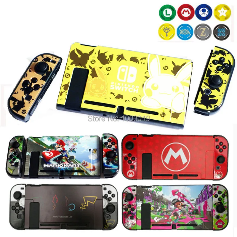 

Nintend switch Metal Hard Case and Joy-Con Controller Cover Fit-In-Dock Protection Shell Joystick Cap for NS Console