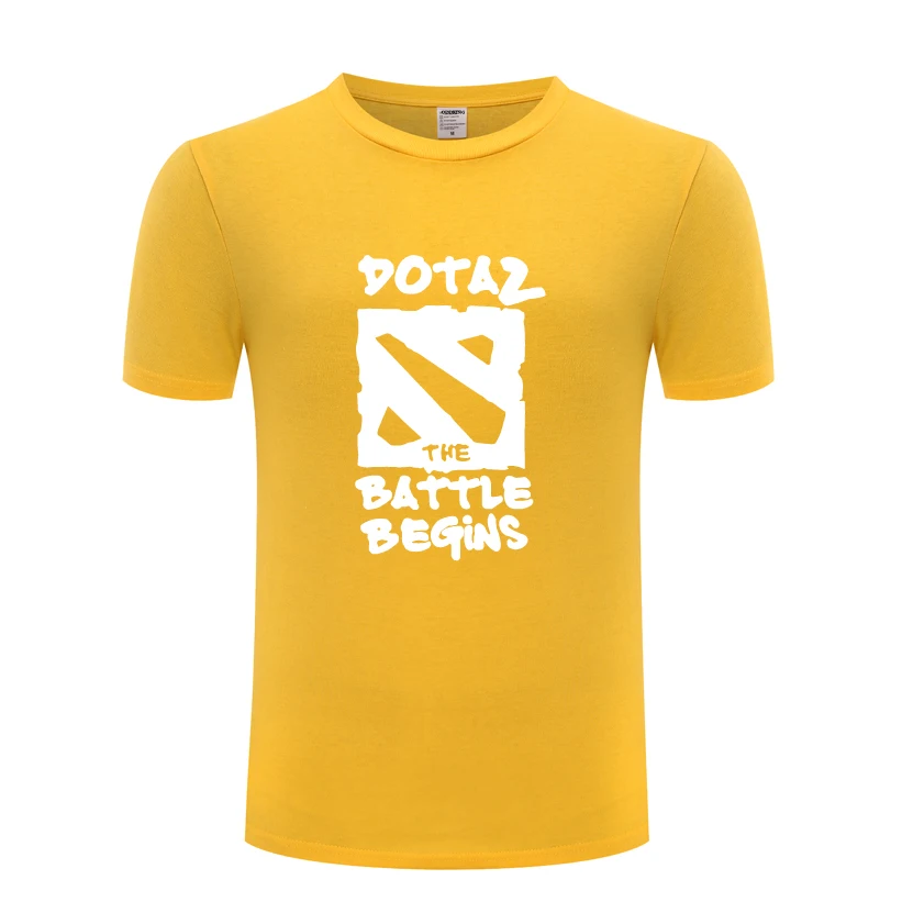  Battle Begins Dota Dota2 Game Men's T-Shirt T Shirt Men 2018 New Short Sleeve O Neck Cotton Casual 