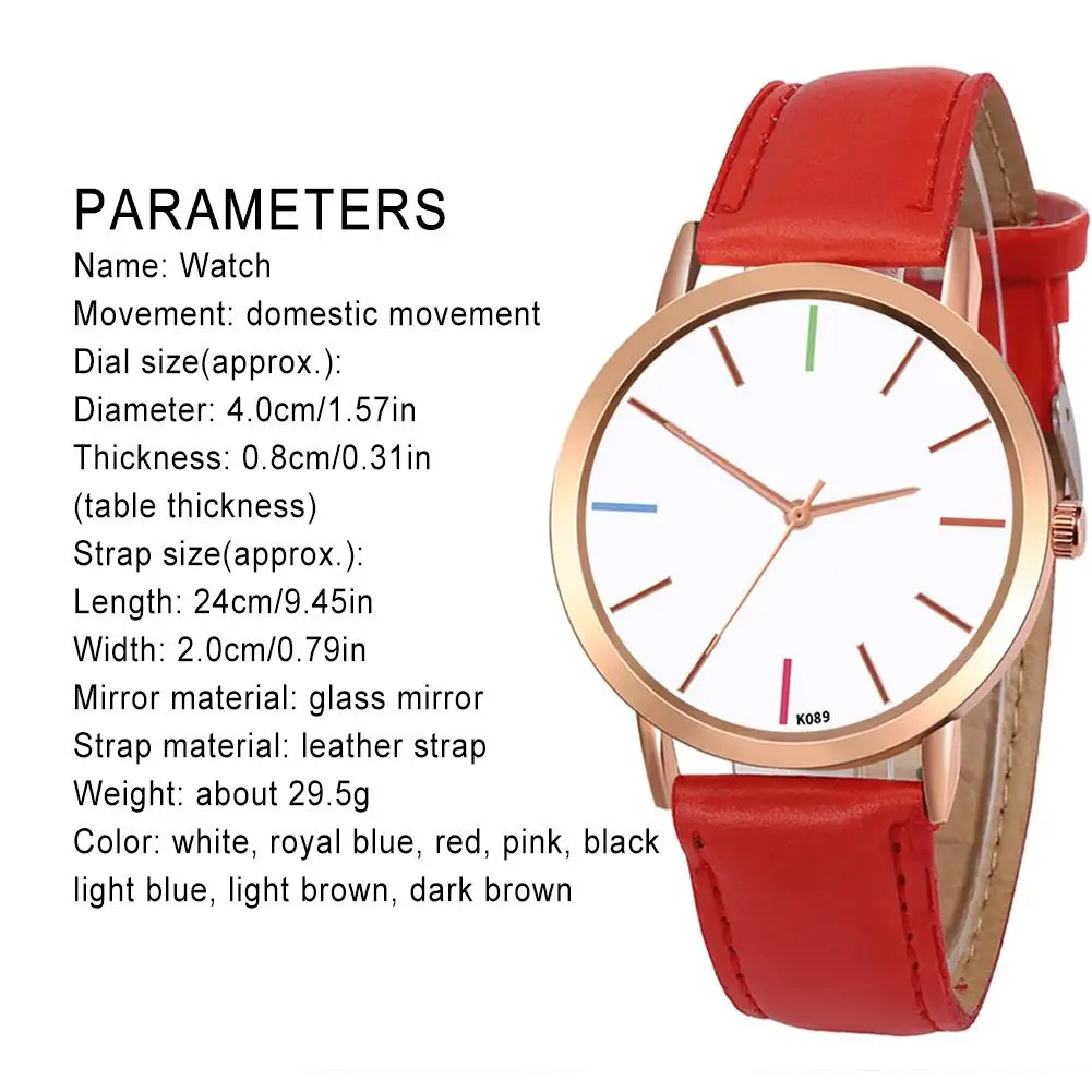 

Fashion Personality Quartz Watch Casual Watch Ladies PU Leather Watch