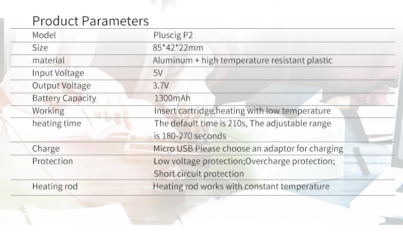 SMY 2 Pluscig P2 LED Display Temp-Control 1300mAh Big Battery compatibility with iQOS Box Mob Electronic Cigarette Vape Kit SMY 2 Pluscig P2 LED Display Temp-Control 1300mAh Big Battery compatibility with iQOS Box Mob Electronic Cigarette Vape Kit