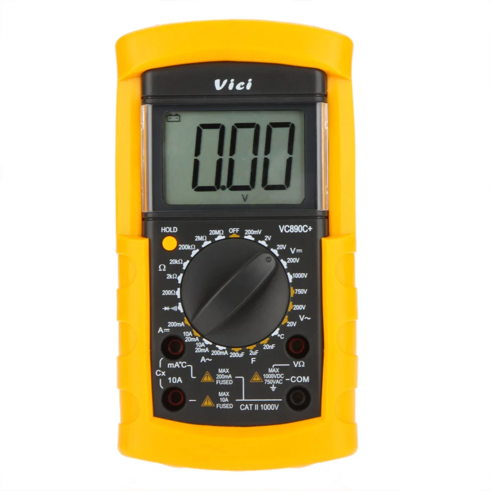 

KKMOON VC890C+ Digital Multimeter 2000UF Capacitor Multimeter DC/AC Ammeter