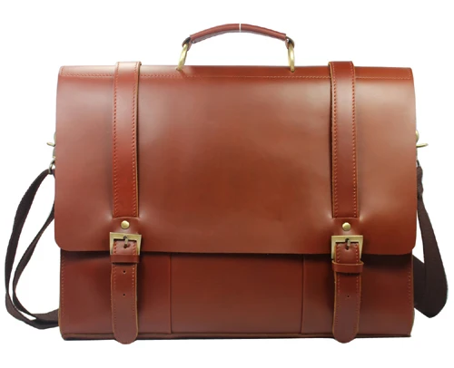 

High Class Men's Genuine Leather Briefcase Handbag portfolio men briefcase Leather laptop bag business bag office bag M068#