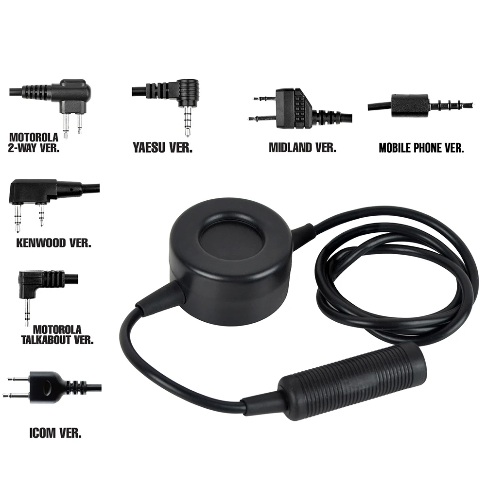Z Tactical Waterproof PTT Compatible with Comtac II H50 SORDIN HD03 Headset Headphone Airsoft Accessories Z114 | Спорт и развлечения