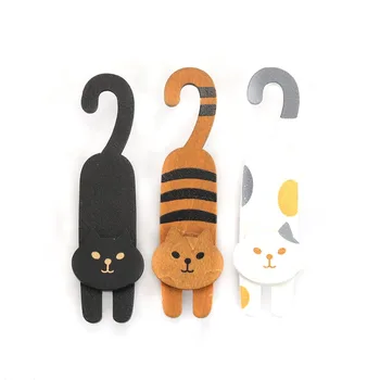 

1set( 3 pcs) Cute Student Supplies Small Painted oh my cat Wood Set / Stationery / Small Craft Card Pegs Clip