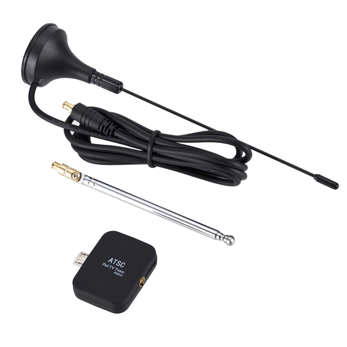 

Mini Satellite TV Tuner ATSC HD Digital TV Receiver Micro Smart USB Tuner Antenna For Android Box Smartphone Tablet